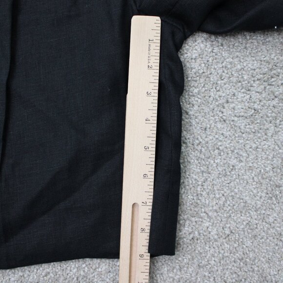 Banana Republic Shorts NWT Womens 8 Black 100% Linen High Rise w/ 9"inseam - Picture 4 of 15